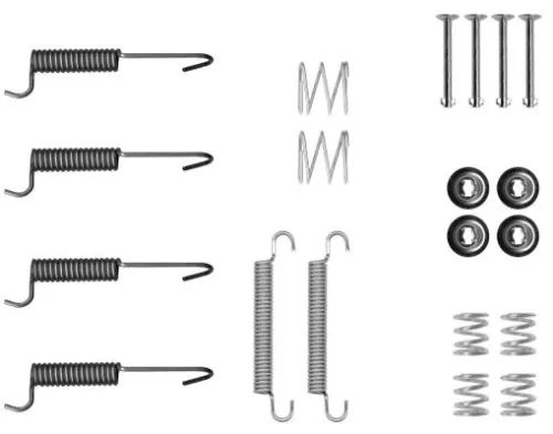 1x Accessory Kit, parking brake shoes