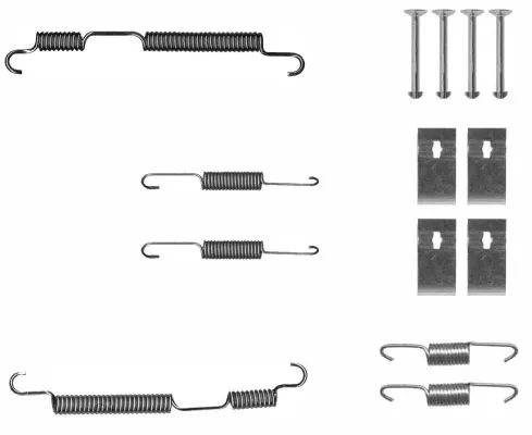 1x Accessory Kit, brake shoes