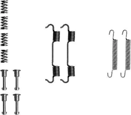 1x Accessory Kit, parking brake shoes