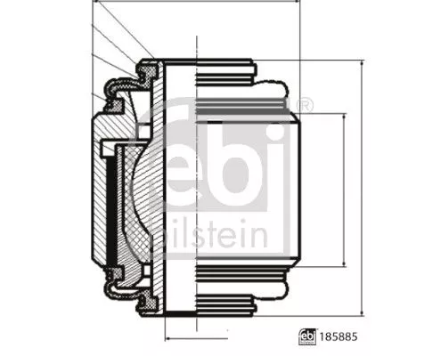 FEBI BILSTEIN FEBI BILSTEIN 185885 Febi Lower Outer Rear Left Or Right Track Control Arm Bush For Subaru Ascent  Br 