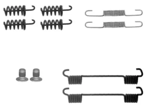 1x Accessory Kit, parking brake shoes