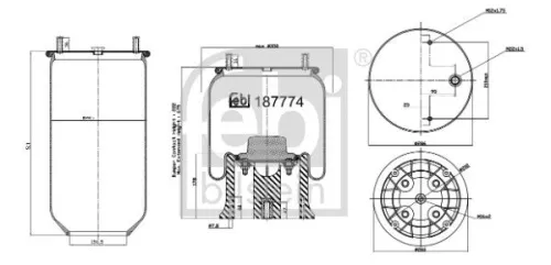 Febi Air Bag Suspension Spring