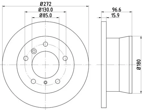 1x  MINTEX Brake Disc