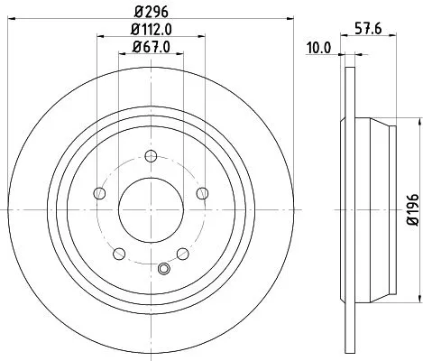1x  MINTEX Brake Disc