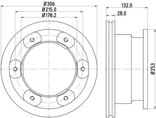 1x  MINTEX Brake Disc