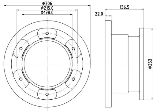 1x MINTEX MDC2377 Brake Disc