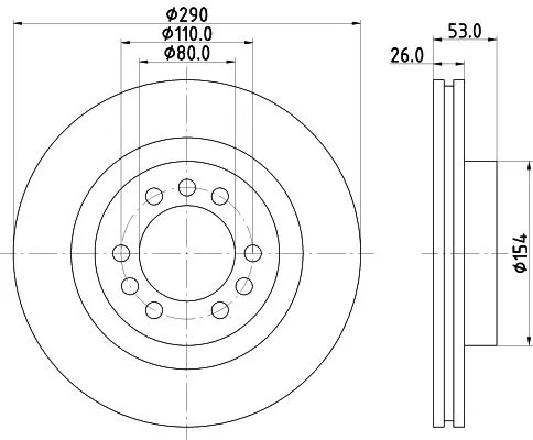 MINTEX MINTEX (MDC2399) 1x MINTEX MDC2399 Brake Disc 