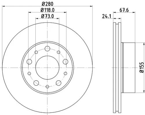 MINTEX MINTEX (MDC2686C) 1x  MINTEX Brake Disc 