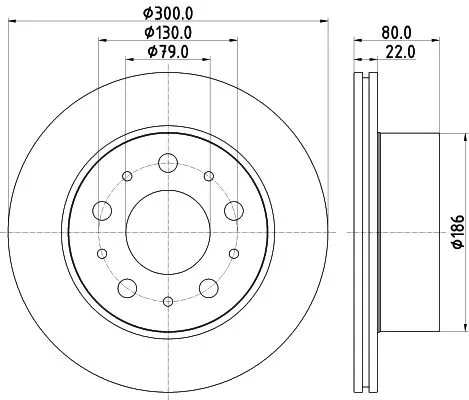 1x  MINTEX Brake Disc