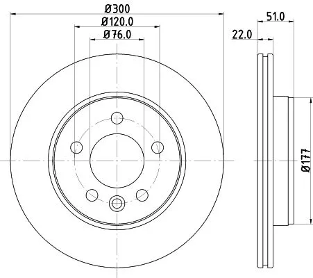 1x  MINTEX Brake Disc