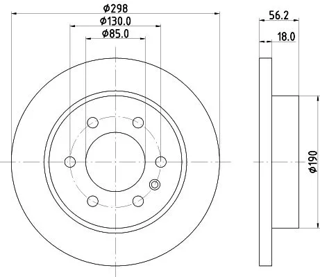 1x  MINTEX Brake Disc