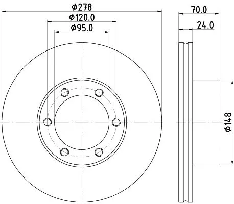 MINTEX MINTEX (MDC290) 1x MINTEX MDC290 Brake Disc 