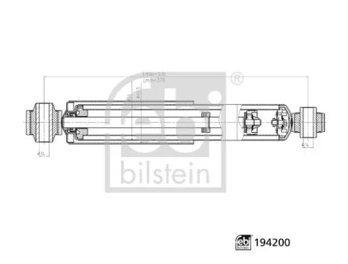FEBI BILSTEIN FEBI BILSTEIN 194200 Febi Rear Left or Right Shock Absorber Strut For Nissan Opel Renault Vauxha 