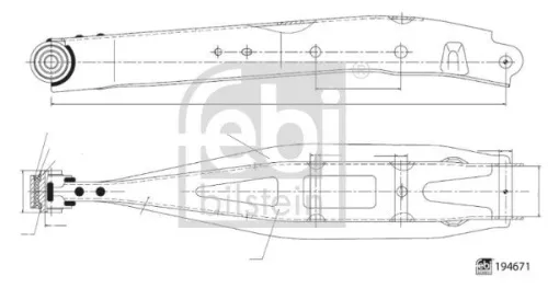 FEBI BILSTEIN FEBI BILSTEIN 194671 Febi Lower Rear Rear Left Or Right Control / Trailing Arm For Subaru Brz Foreste 