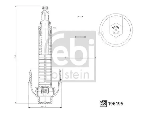 FEBI BILSTEIN FEBI BILSTEIN 196195 Febi Oil Filter Housing Cap For Bmw 3 5 6 7 X3 X5 X6 
