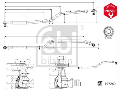 FEBI BILSTEIN FEBI BILSTEIN 197260 Febi Front Centre Rod Assembly For Scania G P R 