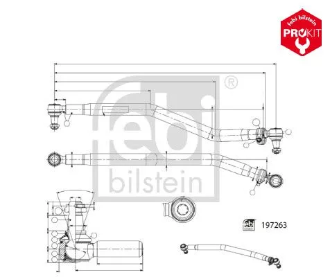 FEBI BILSTEIN FEBI BILSTEIN 197263 Febi Front Centre Rod Assembly For Scania G L P R S 