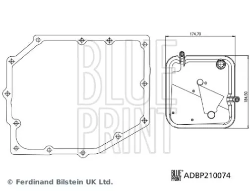 BLUE PRINT BLUE PRINT ADBP210074 Hydraulic Filter Kit, automatic transmission 