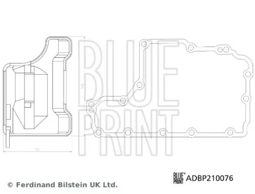 BLUE PRINT BLUE PRINT ADBP210076 Hydraulic Filter Kit, automatic transmission 