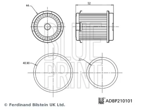 BLUE PRINT BLUE PRINT ADBP210101 Hydraulic Filter, automatic transmission 