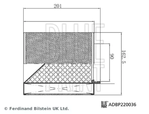 BLUE PRINT BLUE PRINT ADBP220036 Blue Print Air Filter For Audi A8 