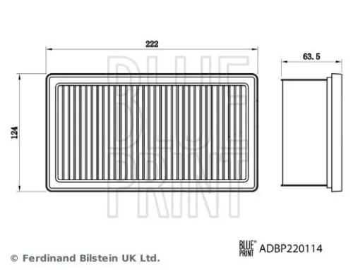 BLUE PRINT BLUE PRINT ADBP220114 Blue Print Air Filter For Dacia Renault Arkana Captur Duster Kaptur Logan Mcv Sa 