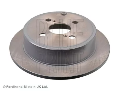 2x BLUE Print Rear Solid Brake Discs For Toyota Corolla