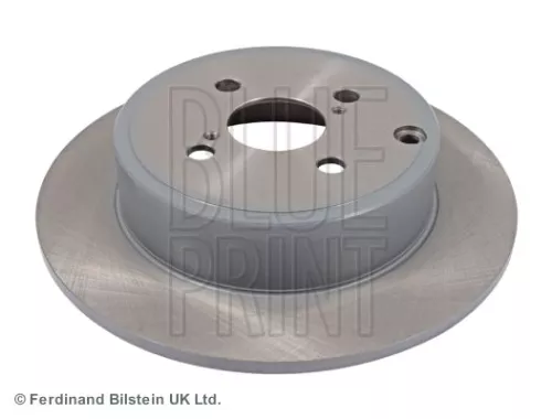 2x BLUE Print Rear Solid Brake Discs For Toyota Corolla