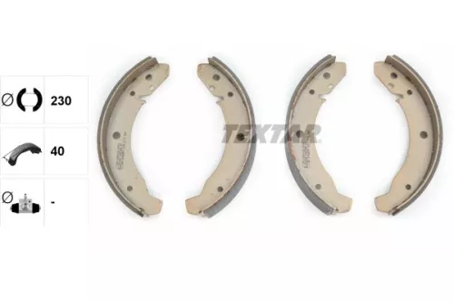 TEXTAR TEXTAR 91007800 1x Brake Shoe Set 