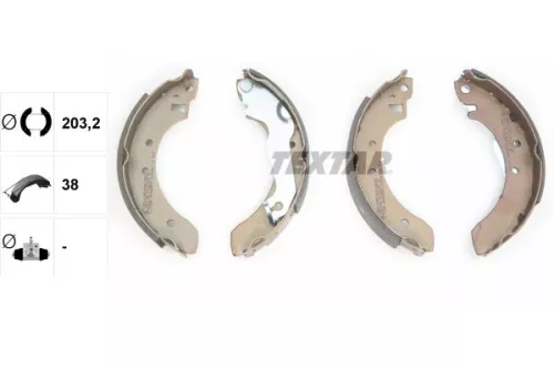 TEXTAR TEXTAR 91027200 1x Brake Shoe Set 