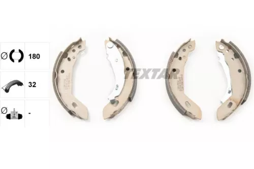 TEXTAR TEXTAR 91031200 1x Brake Shoe Set 