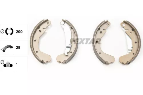 TEXTAR TEXTAR 91033000 1x Brake Shoe Set 