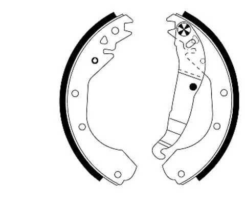 TEXTAR TEXTAR 91033200 1x Brake Shoe Set 