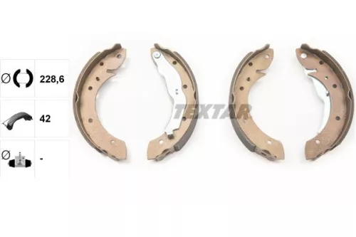 TEXTAR TEXTAR 91044000 1x Brake Shoe Set 