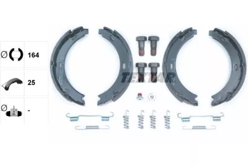 TEXTAR TEXTAR 91044500 1x Brake Shoe Set, parking brake 