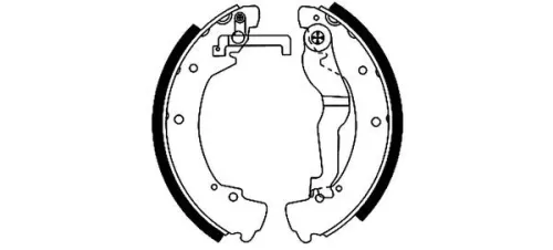 1x Brake Shoe Set