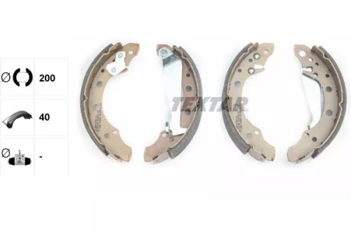 TEXTAR TEXTAR 91044700 1x Brake Shoe Set 