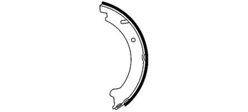 1x Brake Shoe Set, parking brake