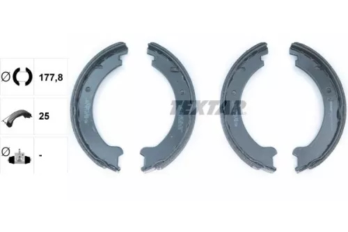 TEXTAR TEXTAR 91046000 1x Brake Shoe Set, parking brake 