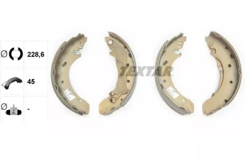 TEXTAR TEXTAR 91046400 1x Brake Shoe Set 