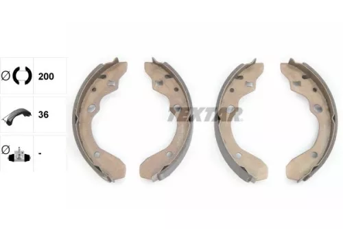 TEXTAR TEXTAR 91047400 1x Brake Shoe Set 