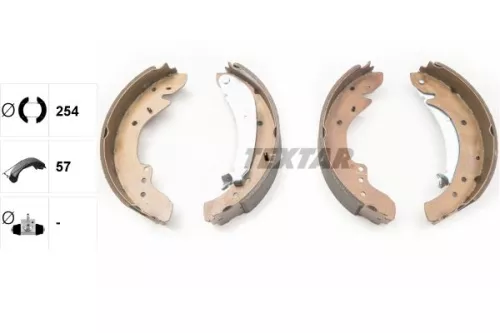 TEXTAR TEXTAR 91047900 1x Brake Shoe Set 