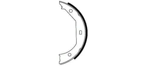1x Brake Shoe Set, parking brake