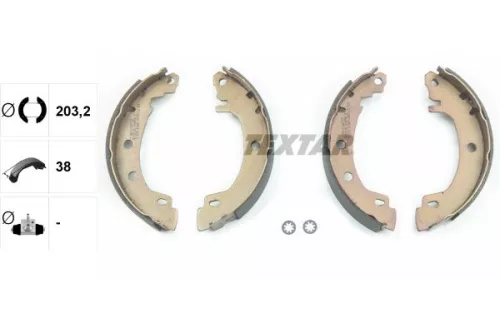 TEXTAR TEXTAR 91049500 1x Brake Shoe Set 