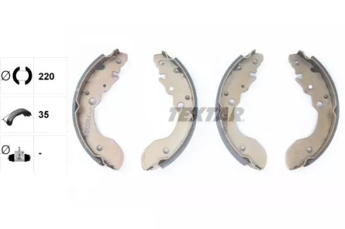 TEXTAR TEXTAR 91051200 1x Brake Shoe Set 