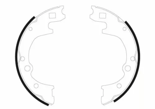 TEXTAR TEXTAR 91052000 1x Brake Shoe Set 