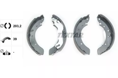 TEXTAR TEXTAR 91052300 1x Brake Shoe Set 