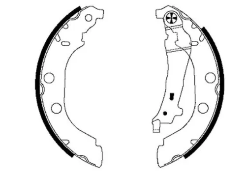 1x Brake Shoe Set