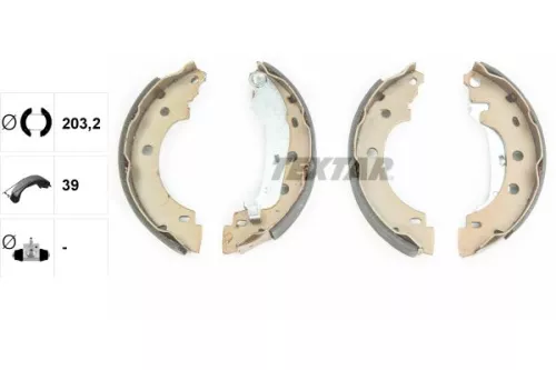 TEXTAR TEXTAR 91052800 1x Brake Shoe Set 