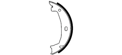 1x Brake Shoe Set, parking brake